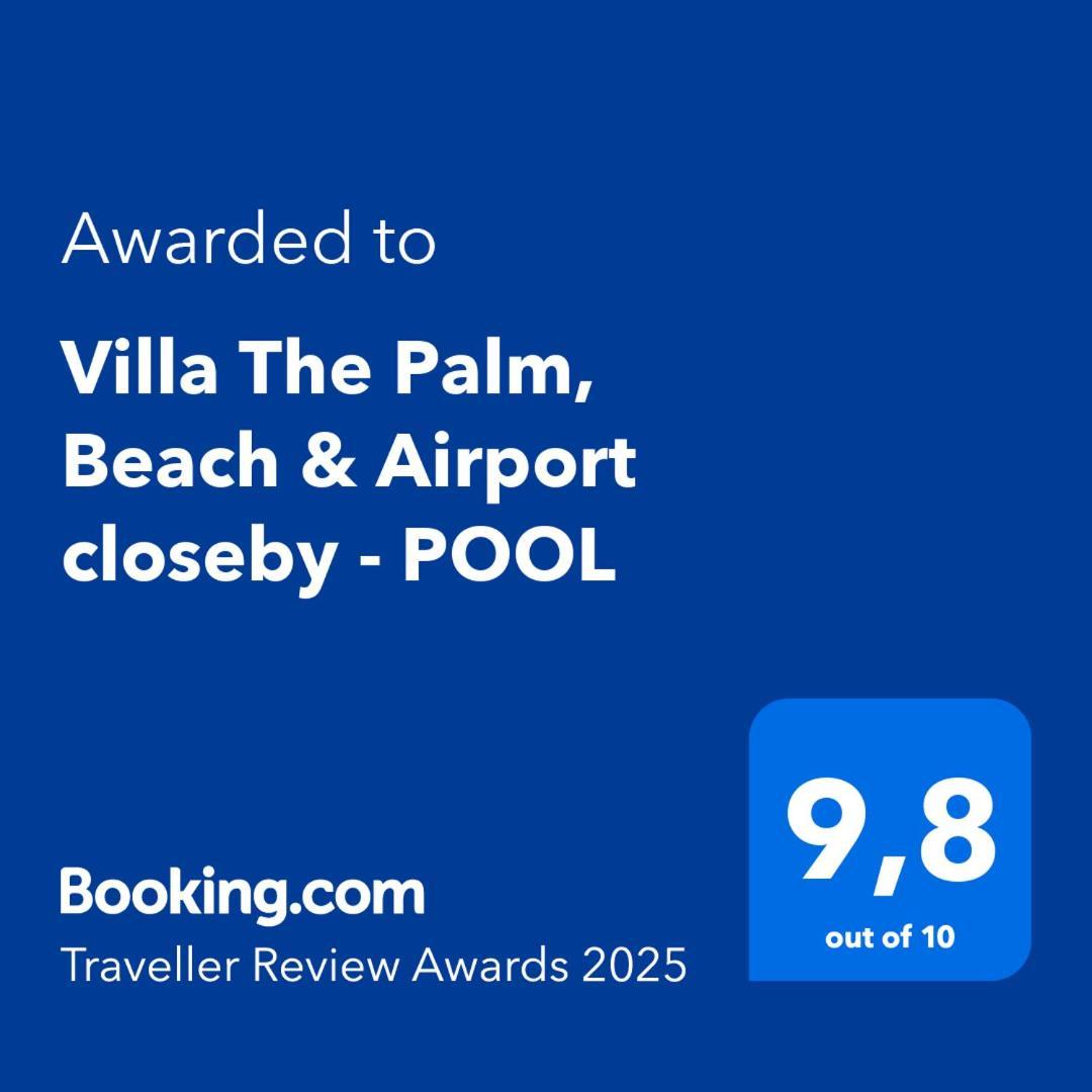Villa The Palm, Beach & Airport Closeby - Pool Pórto Ráfti Екстериор снимка